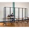 National Public Seating NPS Room Divider, 6' Height, 5 Sections, Clear Acrylic Panels RDB6-5CA - alternate 8